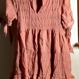 Matilda Jane Coral Textured Mini Dress